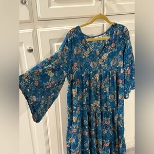 NATURAL LIFE Floral Blue Dress